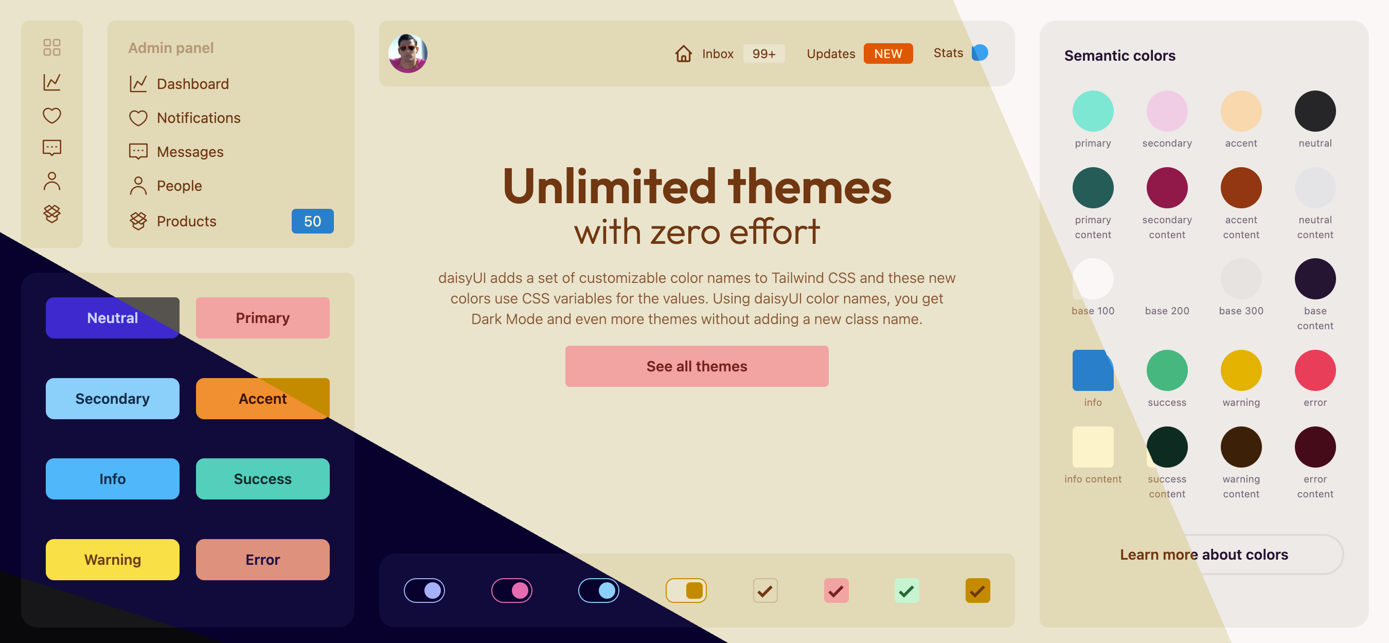 Пример с DaisyUI