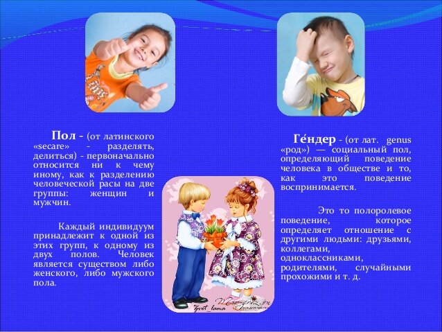 Пол и гендер - разница понятий