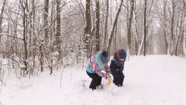 Поиск клада в снегу
