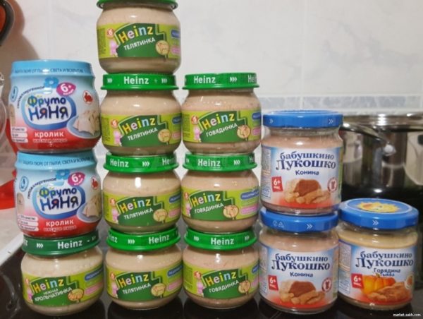 Тестирование детских мясных пюре