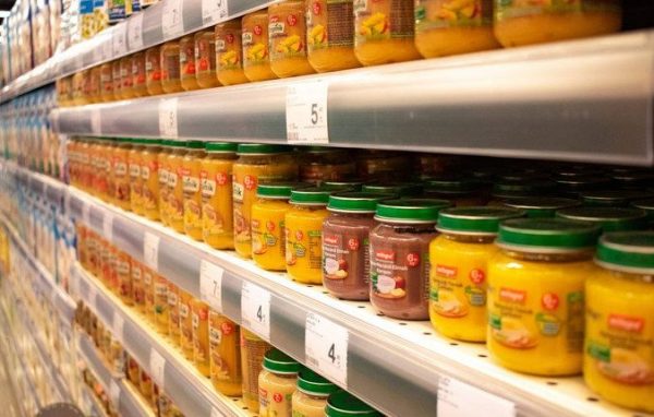 Детские пюре в продаже