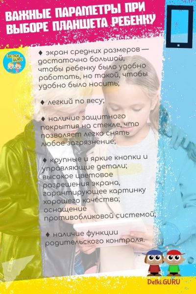 Нужен ли планшет дошкольнику и ТОП 5 лучших моделей