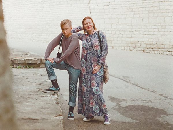 Ирина Полякова с сыном