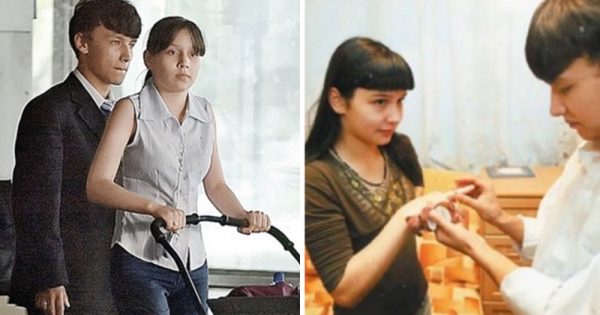 Валя Исаева с коляской