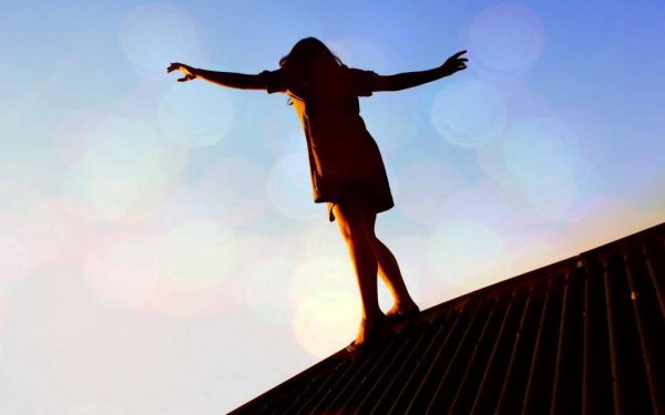Baby on the roof
