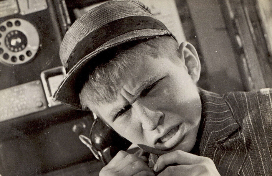 Boy talking on the phone