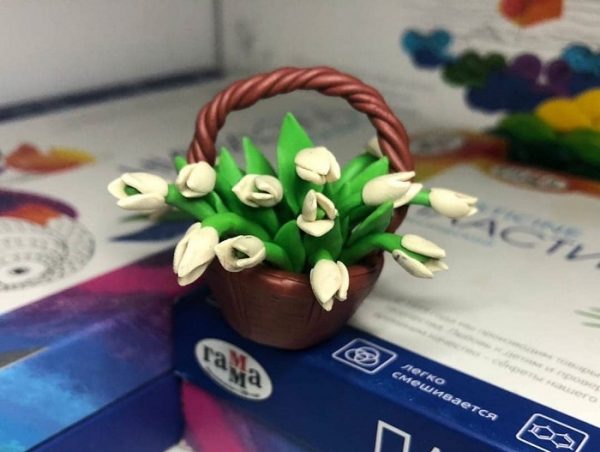 Flowers in a basket