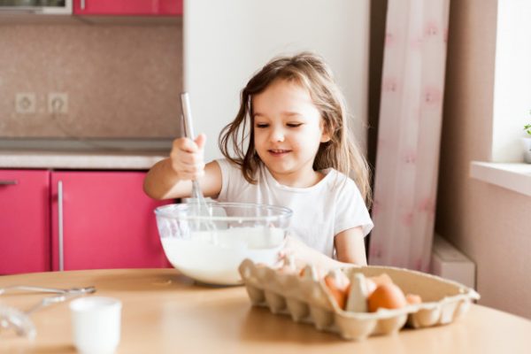 Preparing breakfast