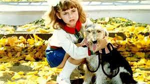 Girl with a dog