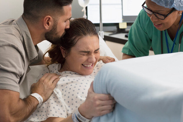 Husband's presence during childbirth