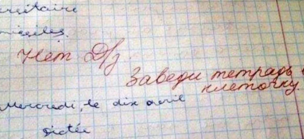 Отдельный жанр литературы - замечания учителей в школьных дневниках