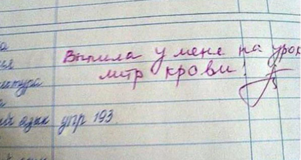 Отдельный жанр литературы - замечания учителей в школьных дневниках