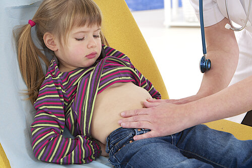 the child has a stomach ache