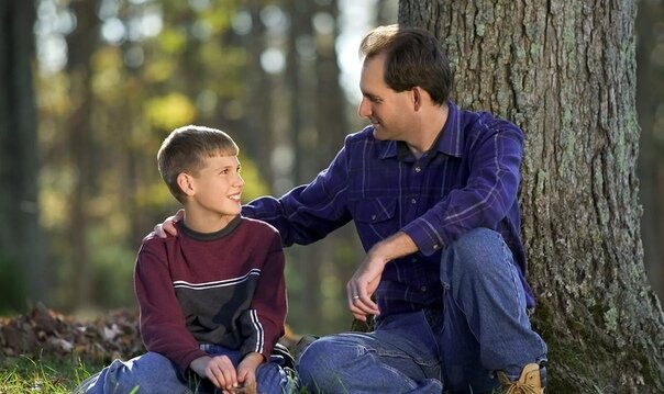 Child with parent