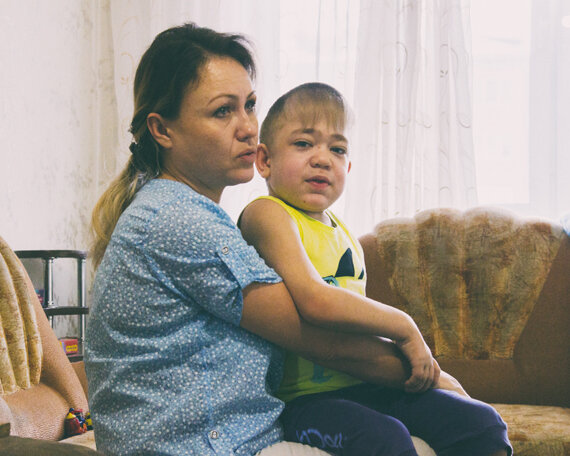 Mom with son