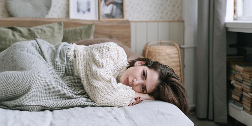 Girl in bed