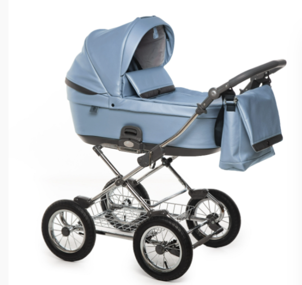 Детская классическая коляска Roan Bloom Classic Blue Pearl