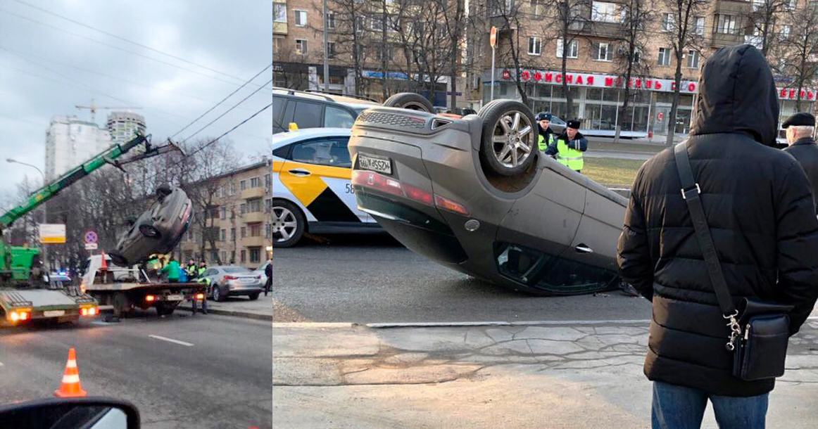 Эвакуаторщиков обвинили в том, что они на «Академической» уронили машину