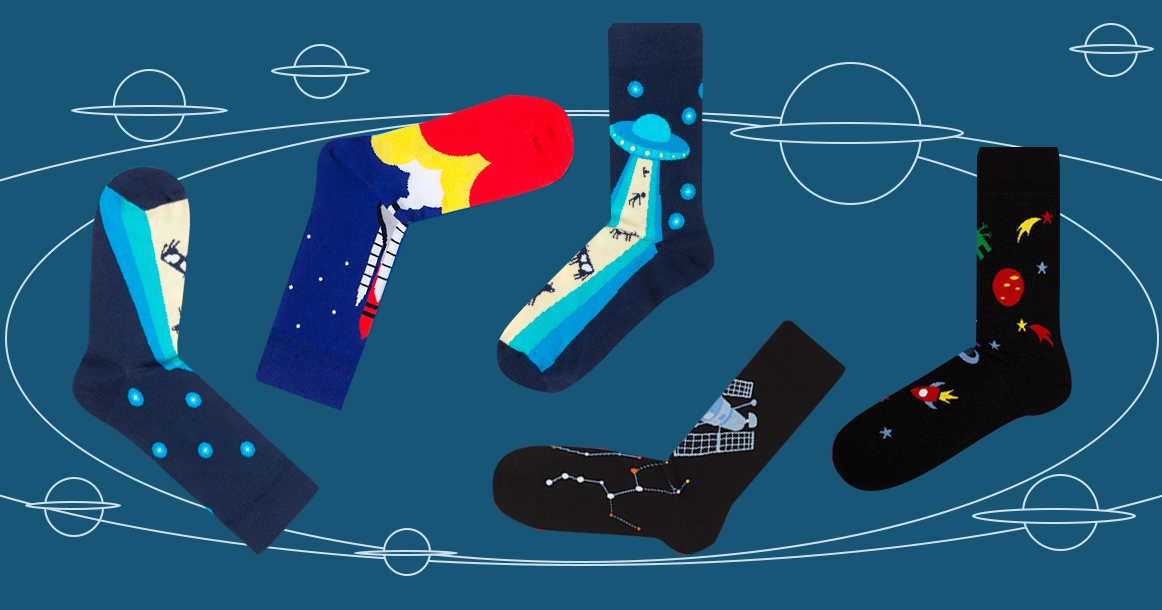 Вещь недели: к Дню космонавтики Funny Socks выпустили инопланетные носки за 390 рублей