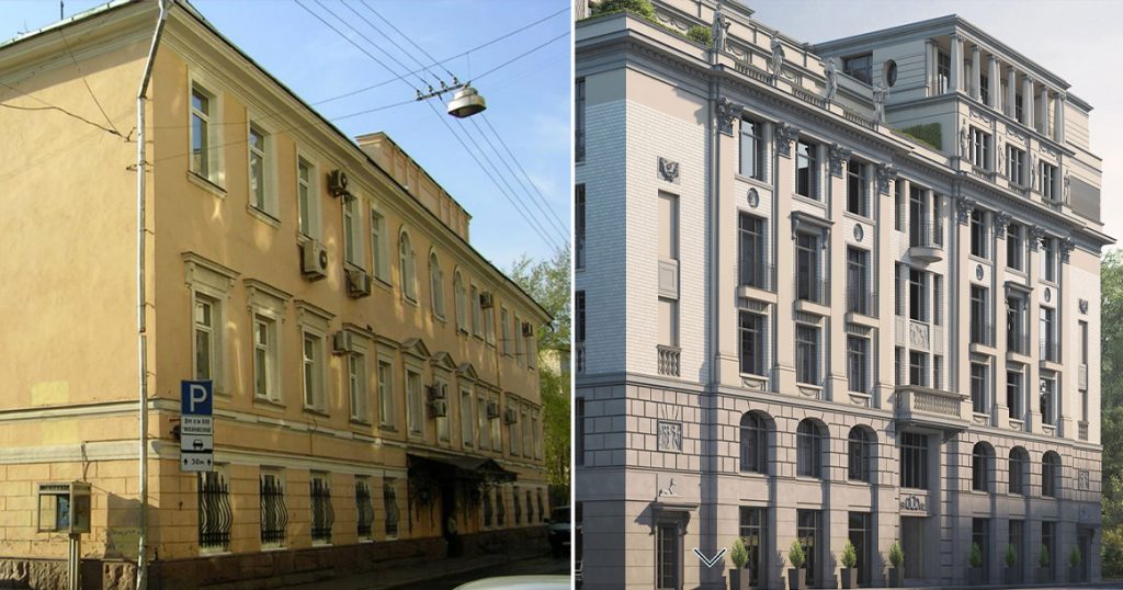На месте снесенного особняка Неклюдовой на Малой Бронной появился новый элитный дом