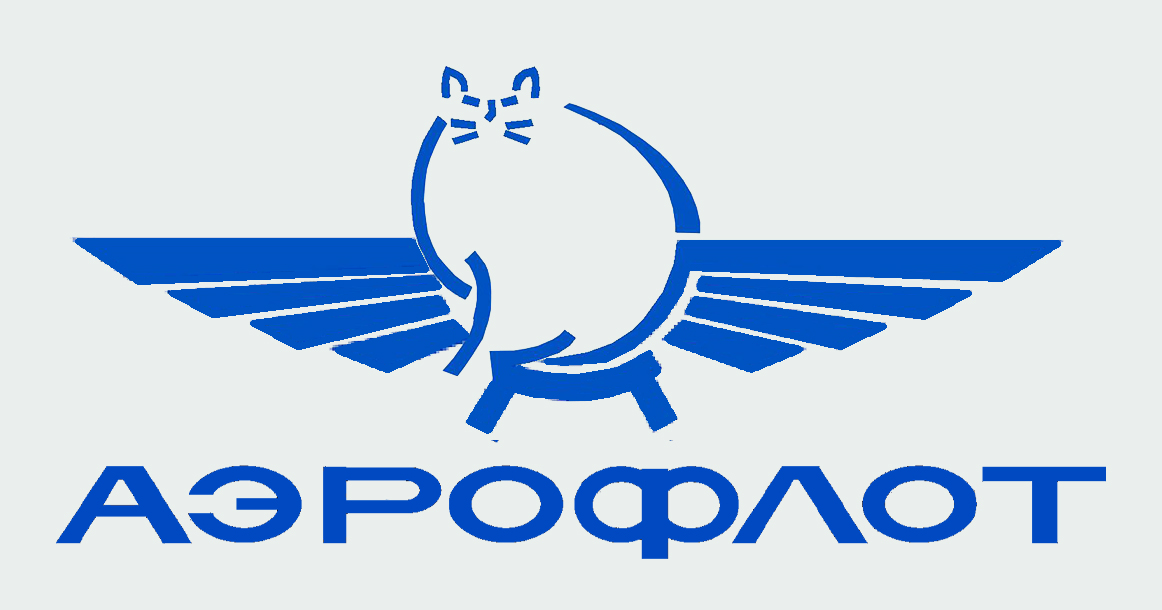 Москвичи пошутили над логотипом «Аэрофлота», приделав к нему толстого кота
