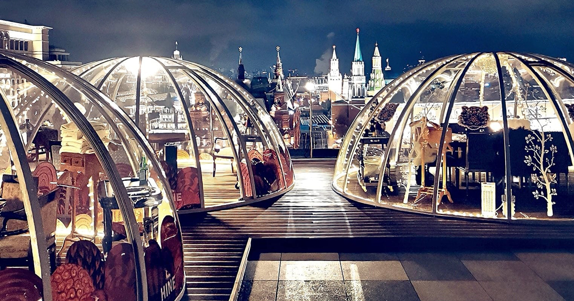 Посмотрите, в каких беседках на крыше Ritz-Carlton можно поужинать с депозитом от 25 тысяч рублей