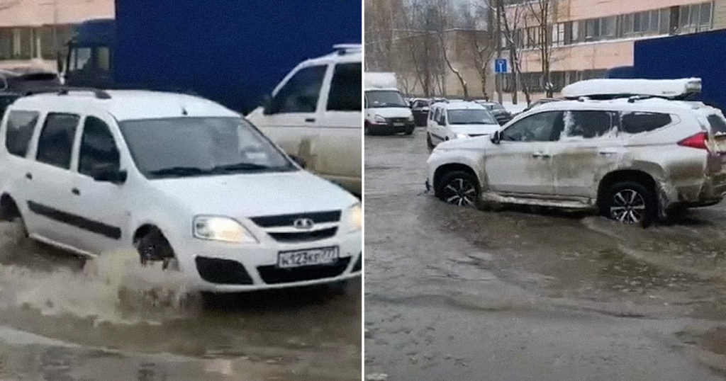 «Завтра вся Москва утонет». Огромная лужа у «Коптево» вызвала панику