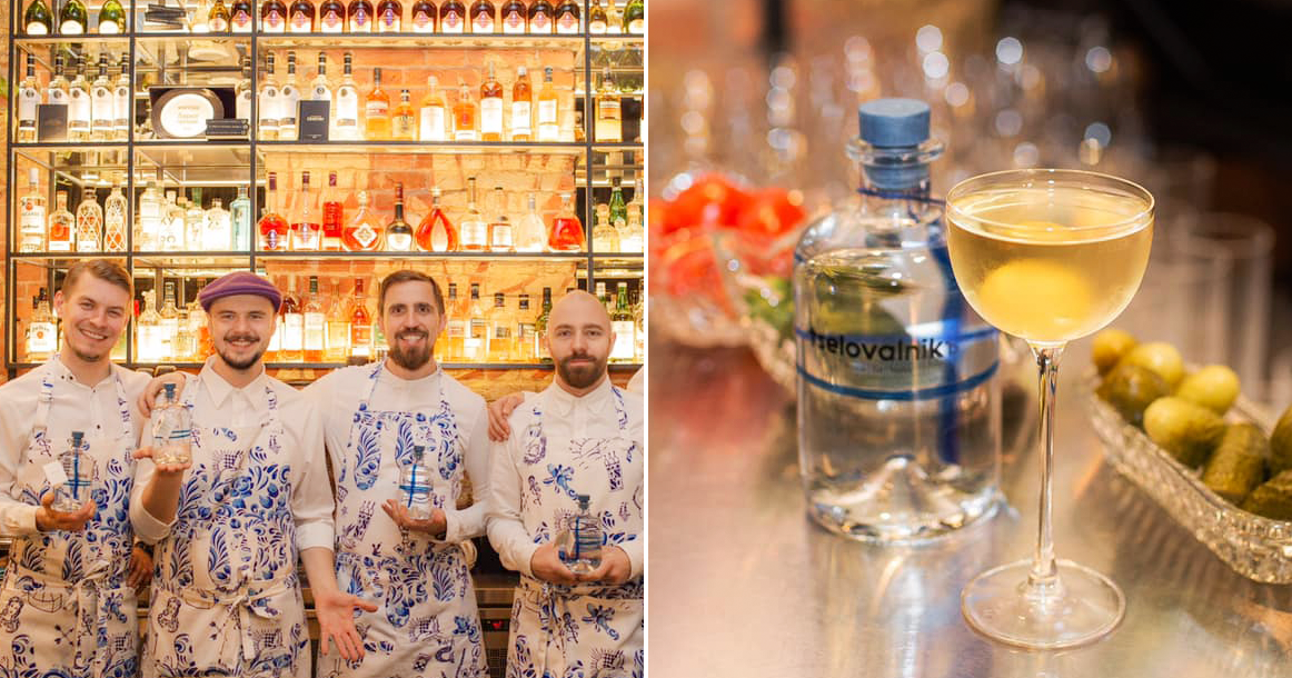 Сегодня в Barbosco в ГУМе начали разливать Tselovalnik Russian Vodka