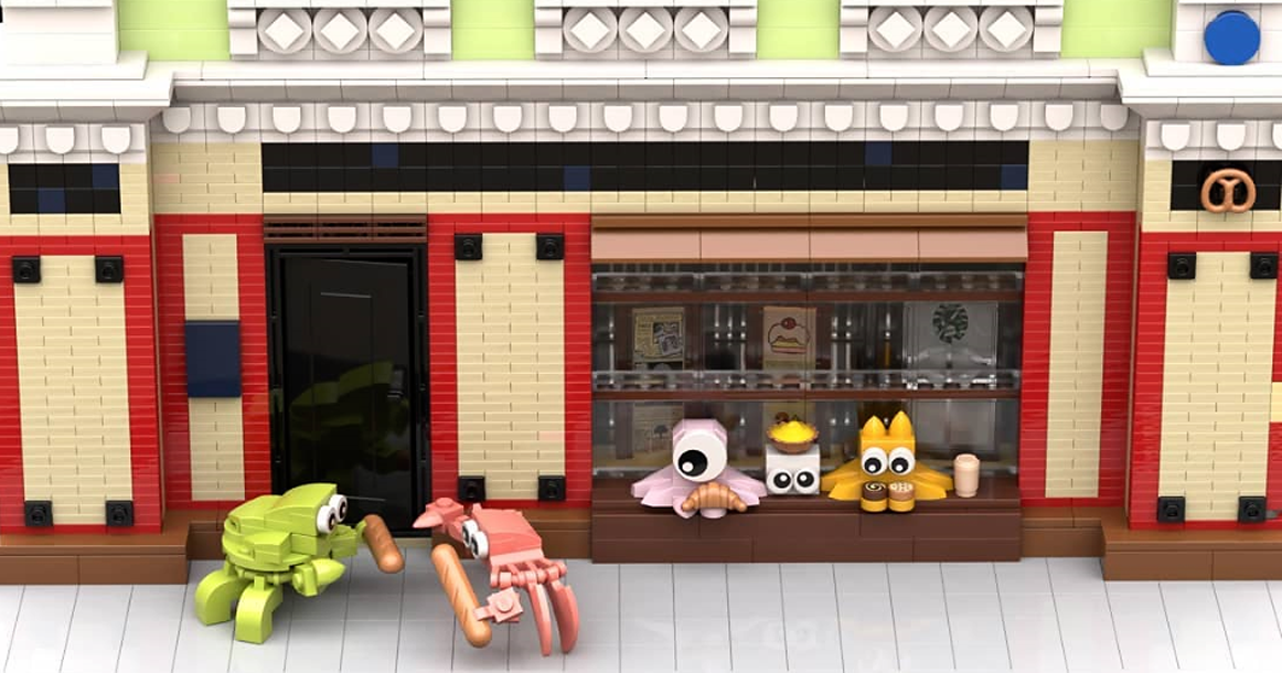 Художник сделал из Lego фасад знаменитой булочной на Покровке