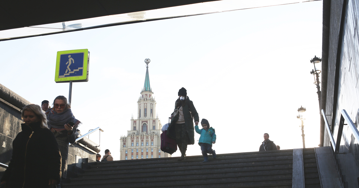После введения локдауна в центре Москвы стало свободнее на 12%