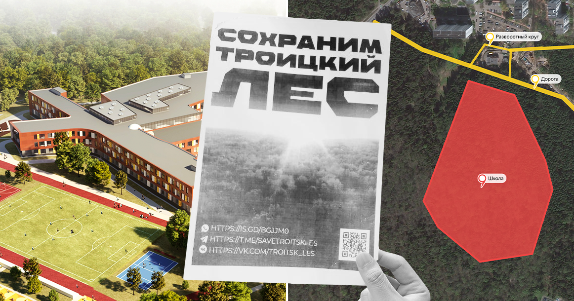 Как новая школа в местном лесу расколола жителей Троицка