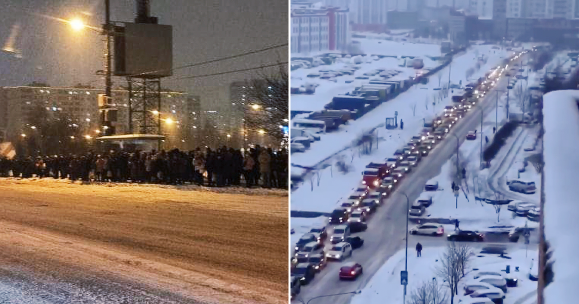 Из-за закрытия моста на МКАД в Люблино и Дзержинском случился коллапс