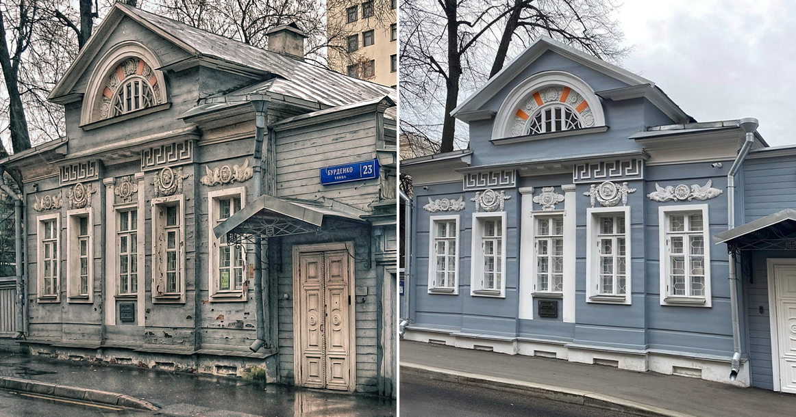Смотрите, как выглядит после реставрации 200-летний деревянный дом Палибина у Девичьего поля