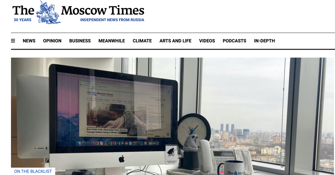 Заблокировали сайт The Moscow Times