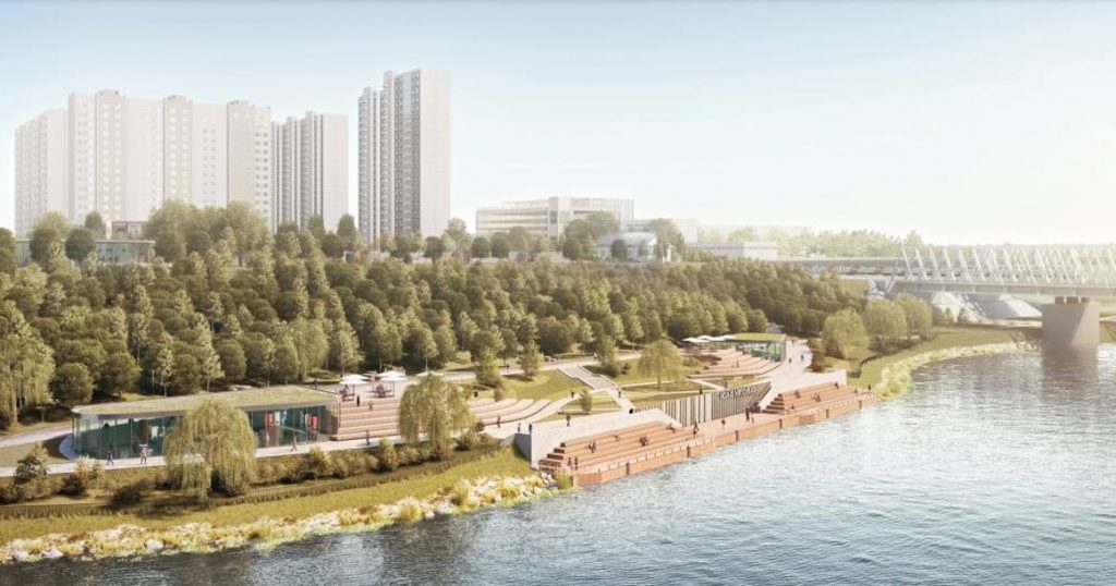 Вот так благоустроят новую набережную от МЦД «Москворечье» до самого Братеевского парка