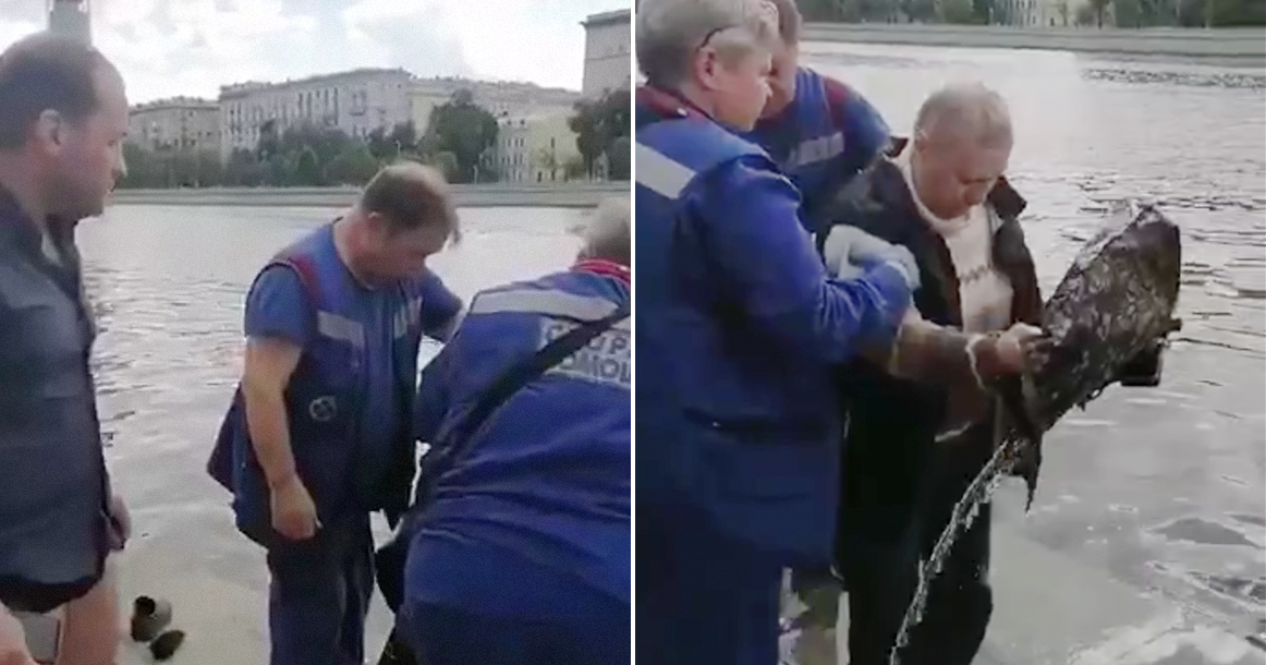 Прохожий спас пенсионерку из Москвы-реки на Котельнической набережной