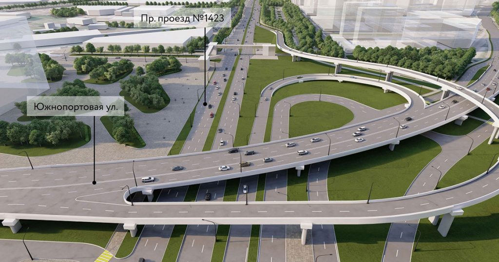Дороги у Южного порта и «Кожуховской» превратят в магистрали с эстакадами