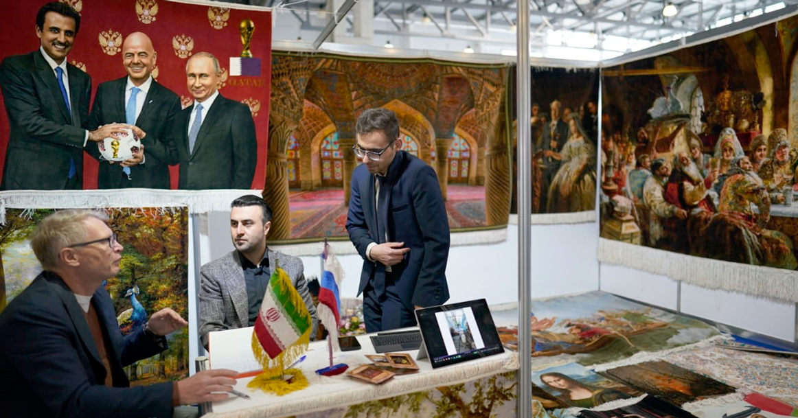 В «Крокус Экспо» показывают сотканный иранцами ковер с Путиным