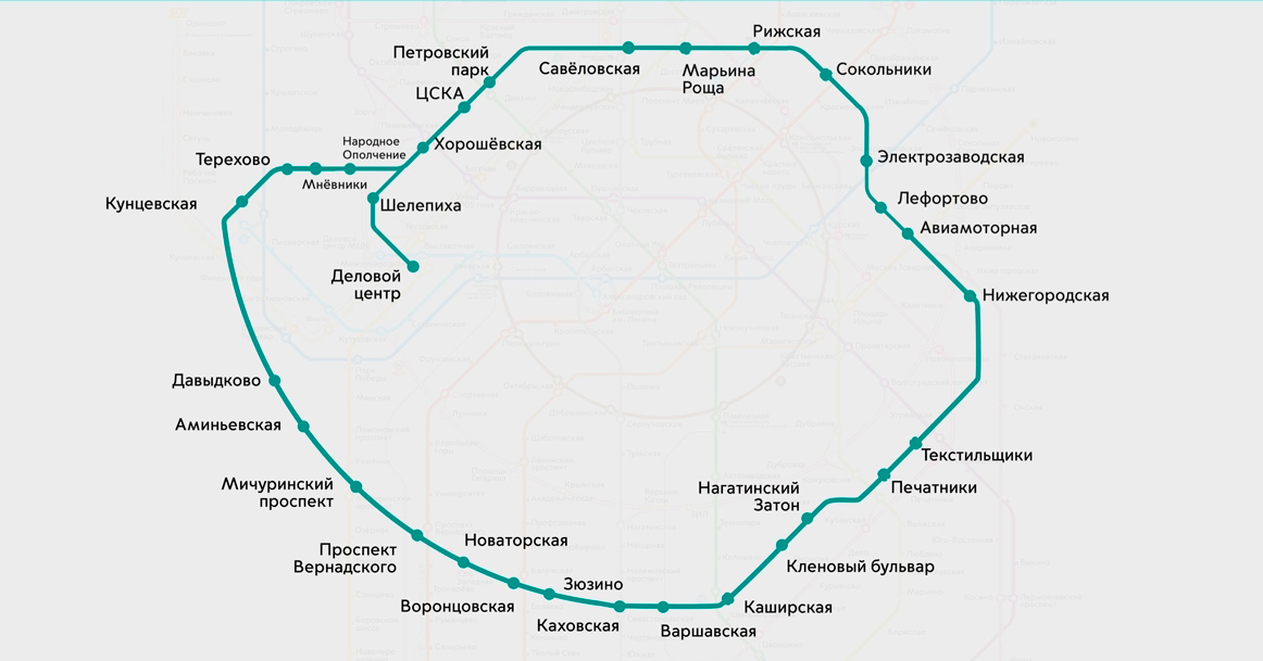 Появилась схема станций БКЛ, где аренда квартир подорожала сильнее всего с открытием метро