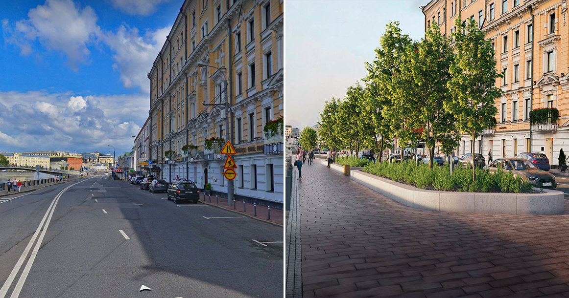 В этом году благоустроят Кадашевскую набережную, Пыжевский и Старомонетный переулки