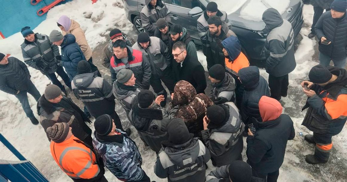 Коммунальщики в Хорошевском районе второй день протестуют из-за невыплаты зарплат