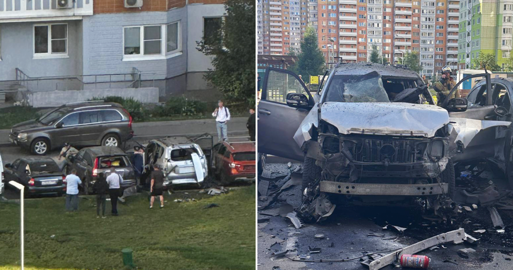 На Синявинской улице взорвали машину офицера Минобороны