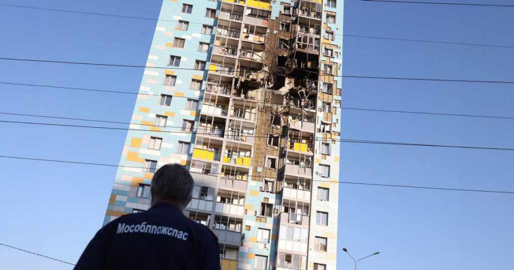 В результате атаки беспилотников в Раменском пострадало 59 квартир