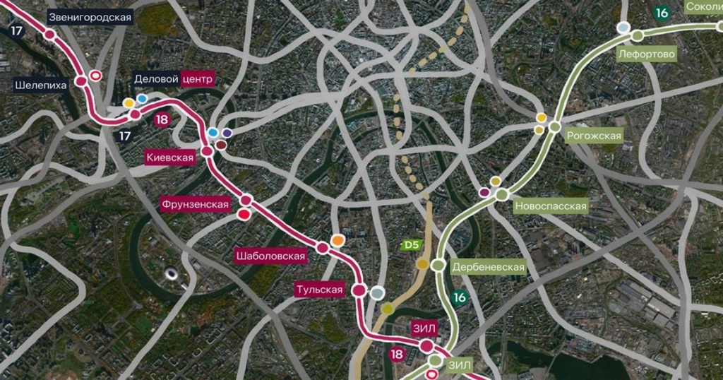 Рублево-Архангельскую и Бирюлевскую линии могут соединить в центре через «Киевскую» и «Шаболовскую»