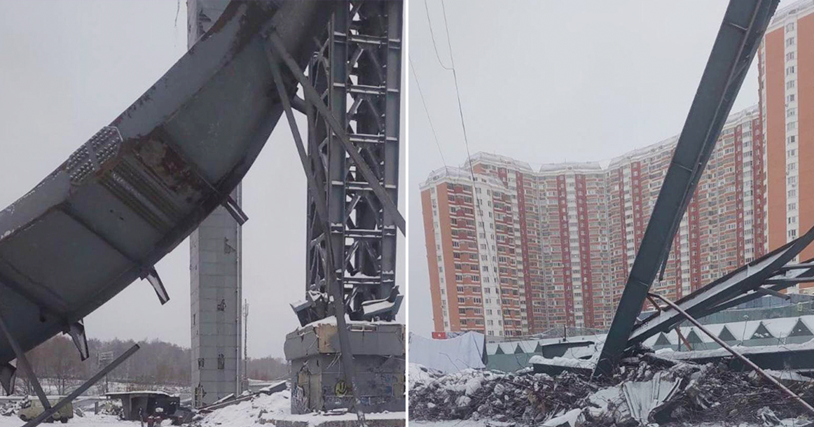 Во время разбора «Снежкома» рухнула часть здания. Погиб рабочий