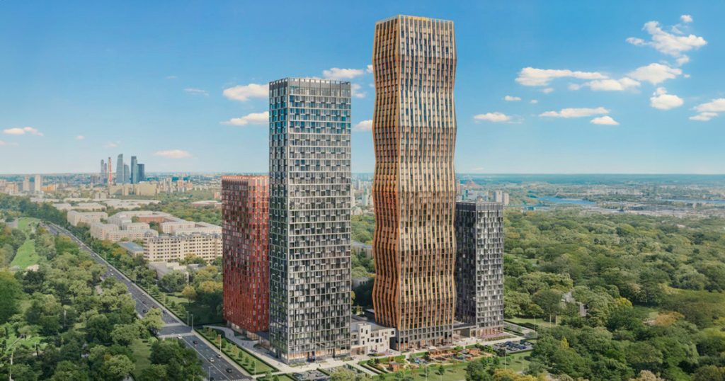 У парка «Березовая Роща» построят жилой комплекс из разноцветных башен