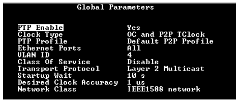 PTP_Global Parameters