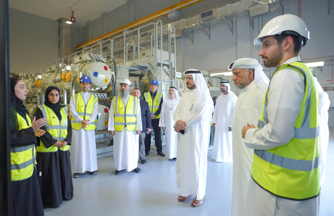 The 132 kV GIS hall at DEWA's Nad Hessa 132/11 kV substation, one of the digital substations in DEWA's transmission network. Image: DEWA media centre.