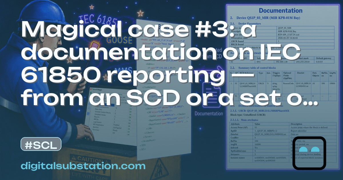 Magical case #3: a documentation on IEC 61850 reporting — from an SCD ...