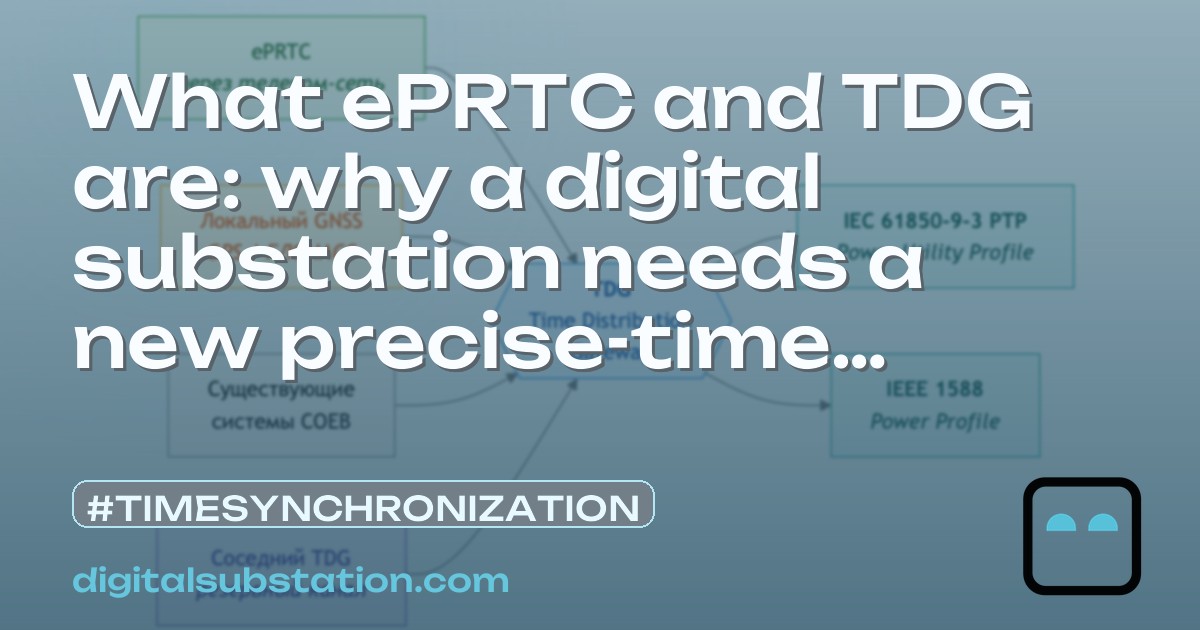 What ePRTC and TDG are: why a digital substation needs a new precise ...